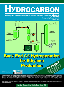 Back End C2 Hydrogenation for Ethylene Production REPRINT