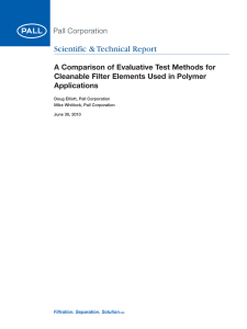 Scientific &amp; Technical Report A Comparison of Evaluative Test Methods for Applications