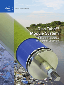 Disc Tube Module System Filtration Solutions for Landfill Leachate