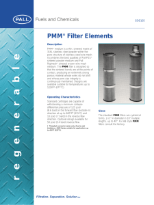 PMM Filter Elements ® GDS105