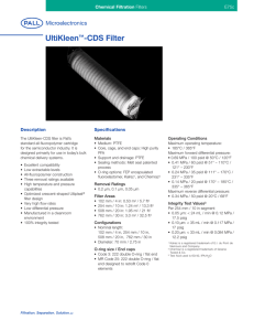 UltiKleen -CDS Filter ™ Chemical Filtration