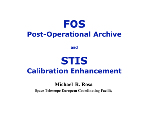 FOS STIS Post-Operational Archive Calibration Enhancement