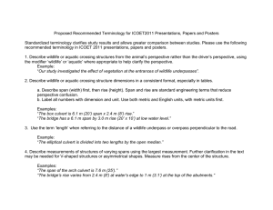 Proposed Recommended Terminology for ICOET2011 Presentations, Papers and Posters