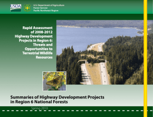 Rapid Assessment of 2008-2012 Highway Development Projects in Region 6: