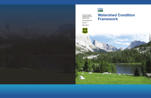 Watershed Condition Framework United States Department of