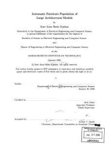 Automatic  Furniture Population  of Large  Architectural  Models