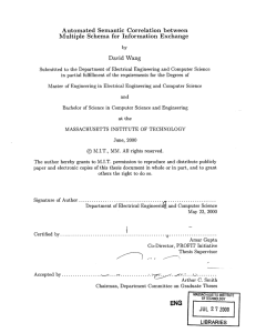 Automated  Semantic  Correlation  between David  Wang
