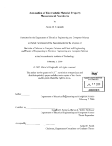 Automation  of Electrostatic  Material Property Measurement  Procedures