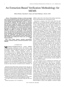 An Extraction-Based Verification Methodology for MEMS , Member, IEEE
