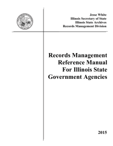 Records Management Reference Manual For Illinois State Government Agencies