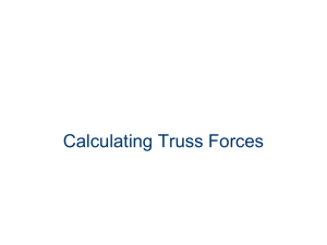 Calculating Truss Forces