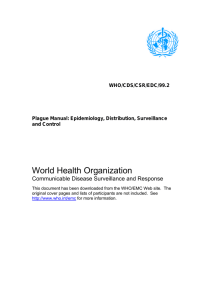 World Health Organization Communicable Disease Surveillance and Response WHO/CDS/CSR/EDC/99.2