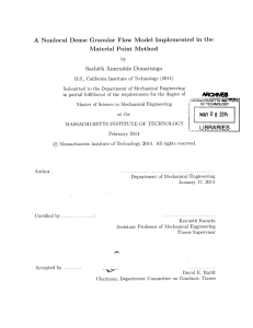 A  Nonlocal  Dense  Granular Flow  Model ... Material  Point  Method Sachith  Anurudde  Dunatunga B.S.,