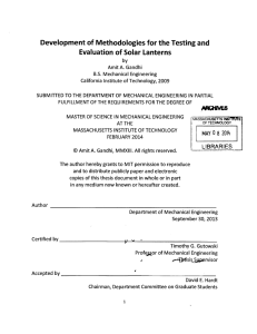 Development  of Methodologies for the Testing and LIBRARIES MAY