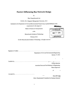 Factors Influencing  Bus  Network  Design