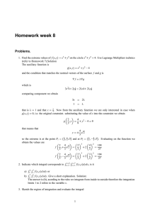 Homework week 8 Problems.