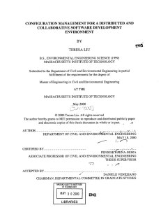 CONFIGURATION  MANAGEMENT  FOR A  DISTRIBUTED  AND ENVIRONMENT BY