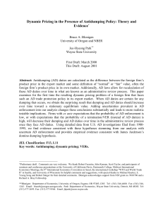 Dynamic Pricing in the Presence of Antidumping Policy: Theory and Evidence