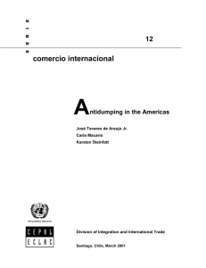 A comercio internacional 12 ntidumping in the Americas
