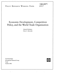 Economic  Development,  Competition World 2917 911