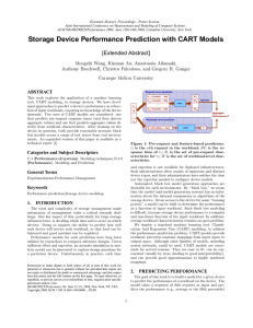 Storage Device Performance Prediction with CART Models [Extended Abstract]