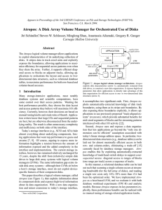 Appears in Proceedings of the 3rd USENIX Conference on File... San Francisco, CA. March 2004.