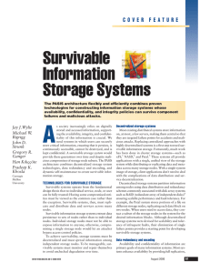 A Survivable Information Storage Systems