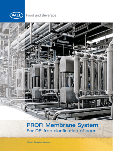 PROFi Membrane System For DE-free clarification of beer