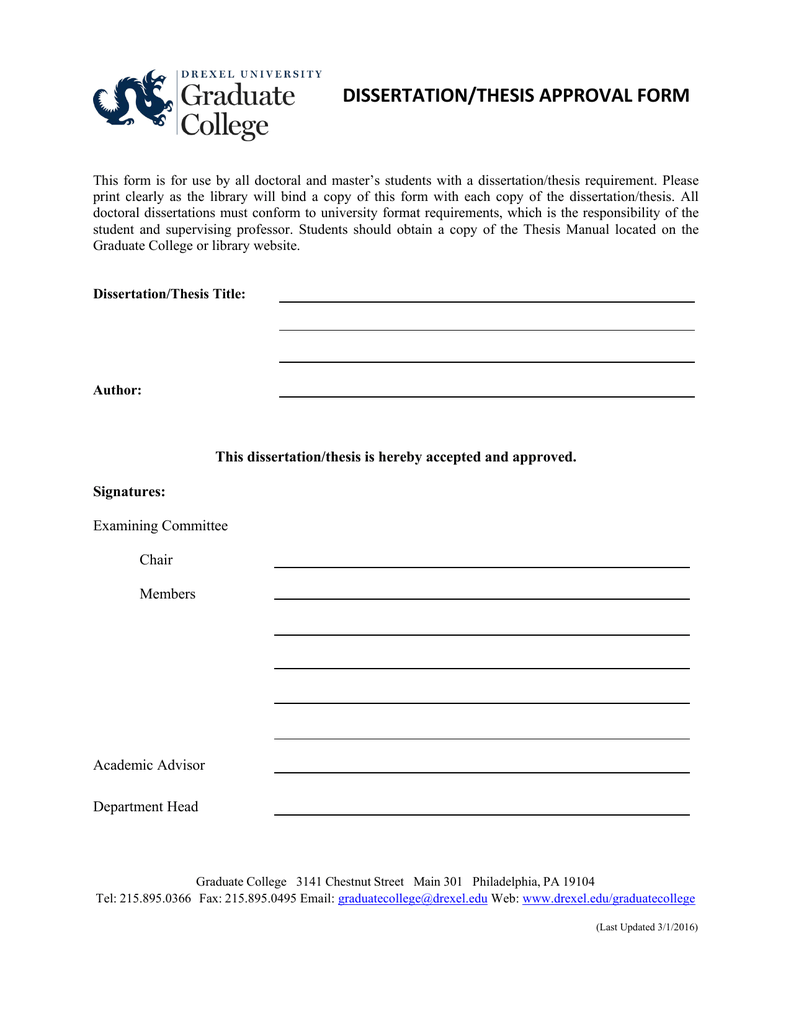 Ucf thesis approval form