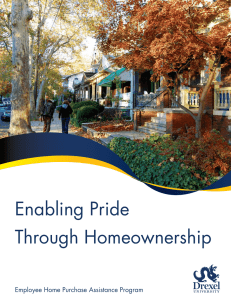 Enabling Pride Through Homeownership Employee Home Purchase Assistance Program