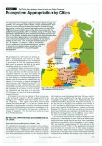 cosystem Cities Appropriation by