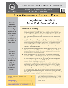 Population Trends in New York State’s Cities L G