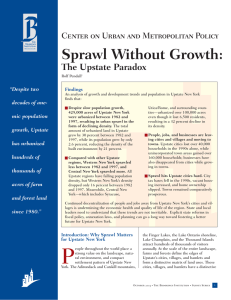 Sprawl Without Growth: The Upstate Paradox Center on Urban and Metropolitan Policy