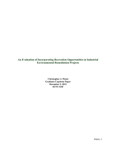 An Evaluation of Incorporating Recreation Opportunities in Industrial Environmental Remediation Projects