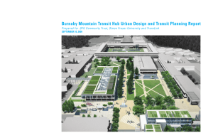 Burnaby Mountain Transit Hub Urban Design and Transit Planning Report