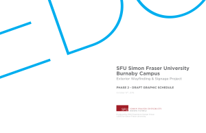 SFU Simon Fraser University Burnaby Campus Exterior Wayfinding &amp; Signage Project