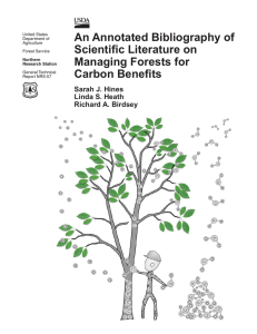 An Annotated Bibliography of Scientifi c Literature on Managing Forests for