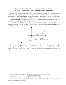 Chapter 11. Three-dimensional analytic geometry and vectors