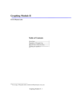 Graphing Module II Table of Contents