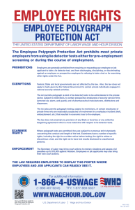 EMPLOYEE RIGHTS EMPLOYEE POLYGRAPH PROTECTION ACT