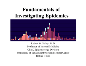 Fundamentals of Investigating Epidemics