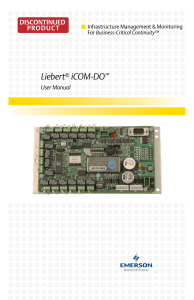 Liebert iCOM-DO DISCONTINUED PRODUCT