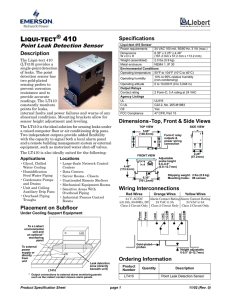 L - 410 Point Leak Detection Sensor