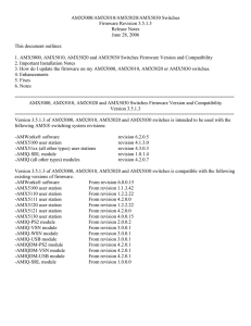 AMX5000/AMX5010/AMX5020/AMX5030 Switches Firmware Revision 3.5.1.3 Release Notes June 28, 2006