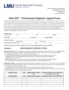 2016-2017   Professional Judgment Appeal Form  6965 Cumberland Gap Parkway