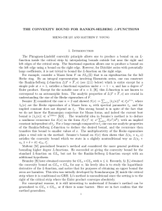 THE CONVEXITY BOUND FOR RANKIN-SELBERG L-FUNCTIONS 1. Introduction The Phragmen-Lindel¨