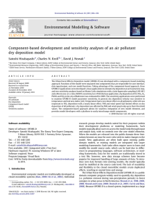 Component-based development and sensitivity analyses of an air pollutant Satoshi Hirabayashi