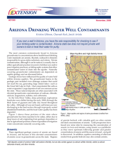 Arizona Drinking Water Well Contaminants E    TENSION