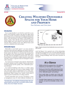 Creating Wildfire-Defensible Spaces for Your Home and Property