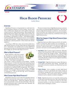 High Blood Pressure E    TENSION Overview